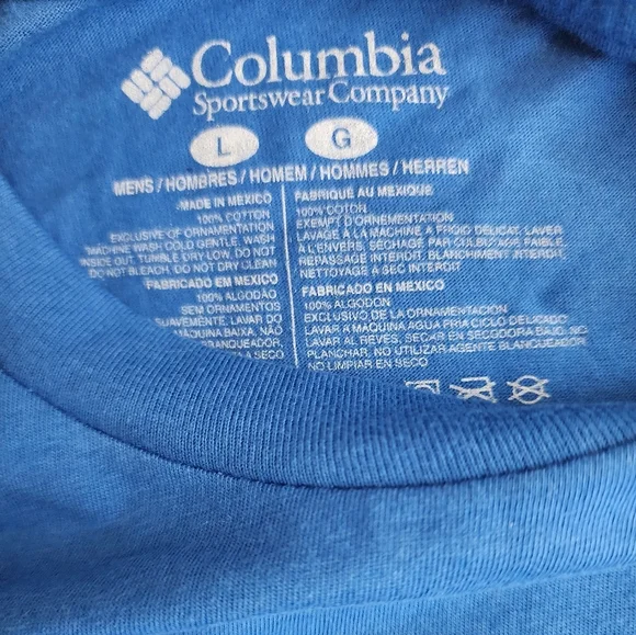🎣Mens Columbia Yibty Short Sleeve T Shirt Size Large🐟 - Picture 3 of 3